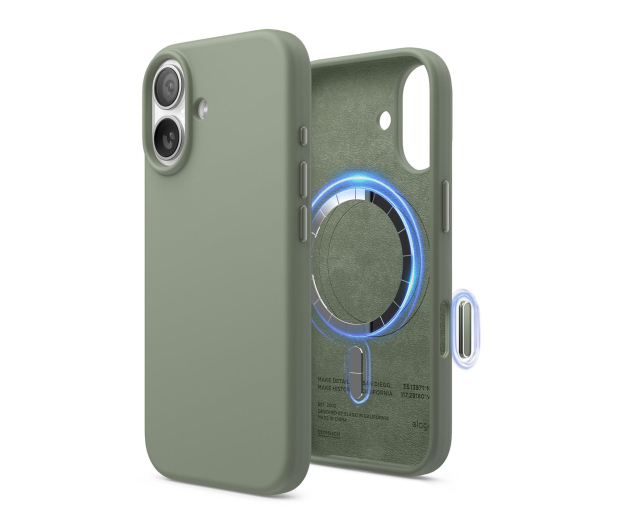 Elago Magsafe Silicon Case do iPhone 17 Khaki Green ES17MSSC61-KGR - 1360440 - zdjęcie